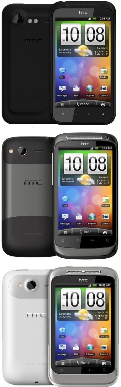 Новые версии смартфонов Incredible, Desire и Wildfire компании HTC ...