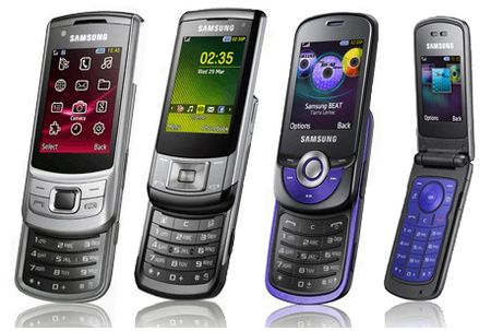 Вашему вниманию четыре телефона от Samsung ...