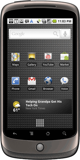 Android смартфон Google Nexus One представлен официально ...