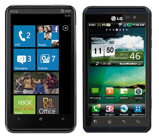 Презентация LG Thrill 4G и HTC HD7S ...