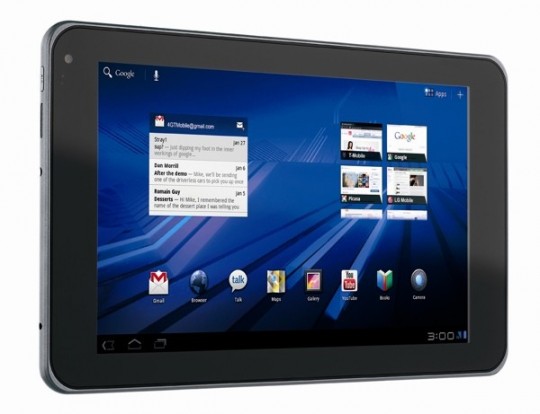Планшет LG G-Slate будет оснащен 3D камерой и 3D дисплеем ...