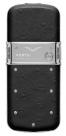 Vertu Constellation Exotic Polished stainless steel black ostrich skin