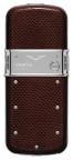 Vertu Constellation Exotic polished stainless steel dark brown karung skin